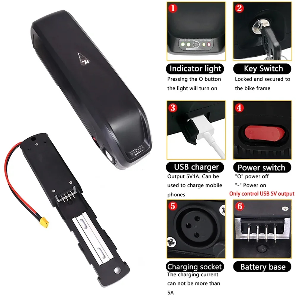 Hailong 36V 40Ah/48V 50Ah Batt - Ebike Battery 48V 20Ah Hailong 评论和价格