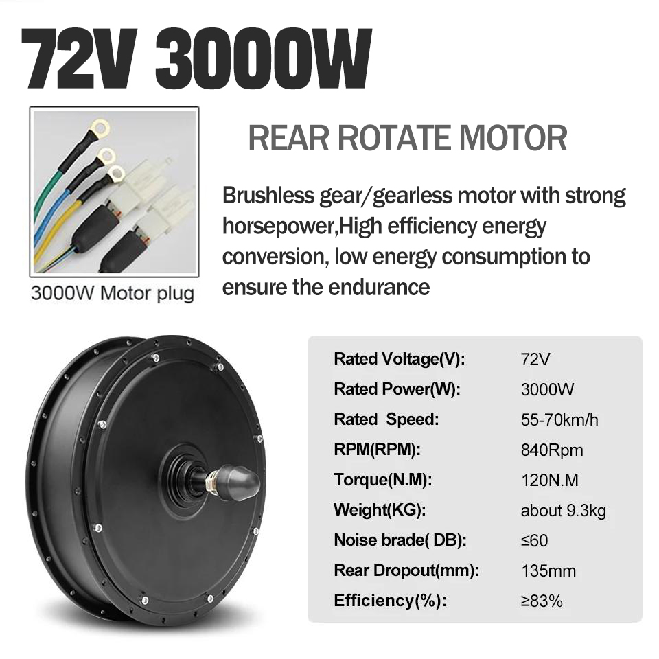 3000W MTX39 E bike Conversion  - Ebike Conversion Kit 72V 3000W 评论和价格